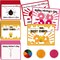 30 Pcs Mother's Day Handprint Craft Kits with 3 Large Ink Pads – DIY Greeting Cards for Mom, Sunday Home & Classroom Activities (Yellow, Bee)